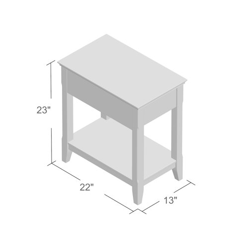 Andover Mills™ Hillyard End Table with Storage & Reviews Wayfair Canada